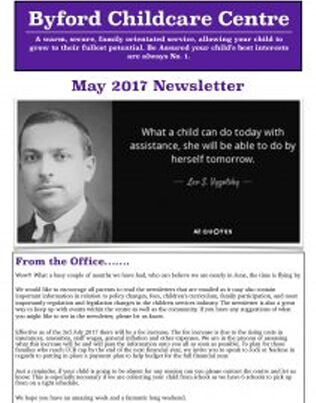 May 2017 Newsletter 